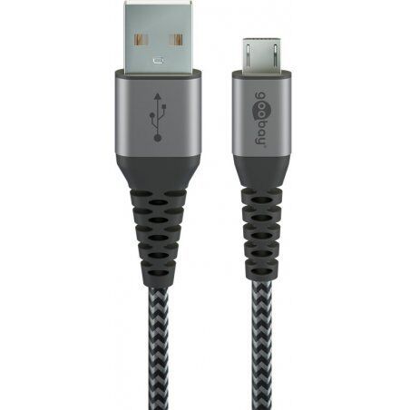 Cable Goobay compatible USB 3.0 vers Micro USB 1m (Gris)