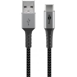 Cable Goobay compatible USB 3.0 Type C - A 1m MM (Gris)