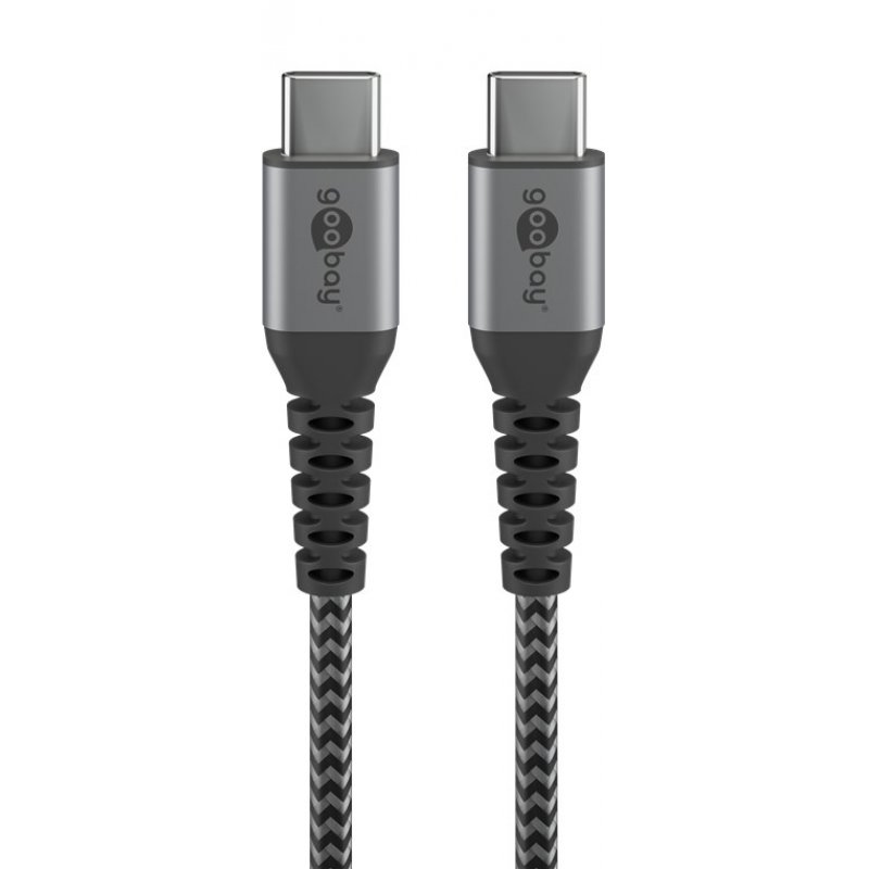 Cable Goobay compatible USB 3.0 Type C MM 1m (Gris)