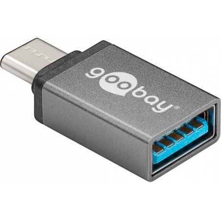 Goobay 56621 cable gender changer USB-C USB 3.0 female (Type A) Grey