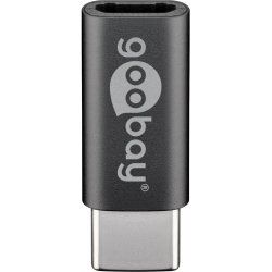 Goobay 51597 changeur de genre de câble USB-C Micro-USB 2.0 Gris