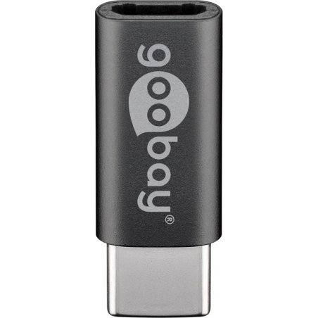 Goobay 51597 changeur de genre de câble USB-C Micro-USB 2.0 Gris