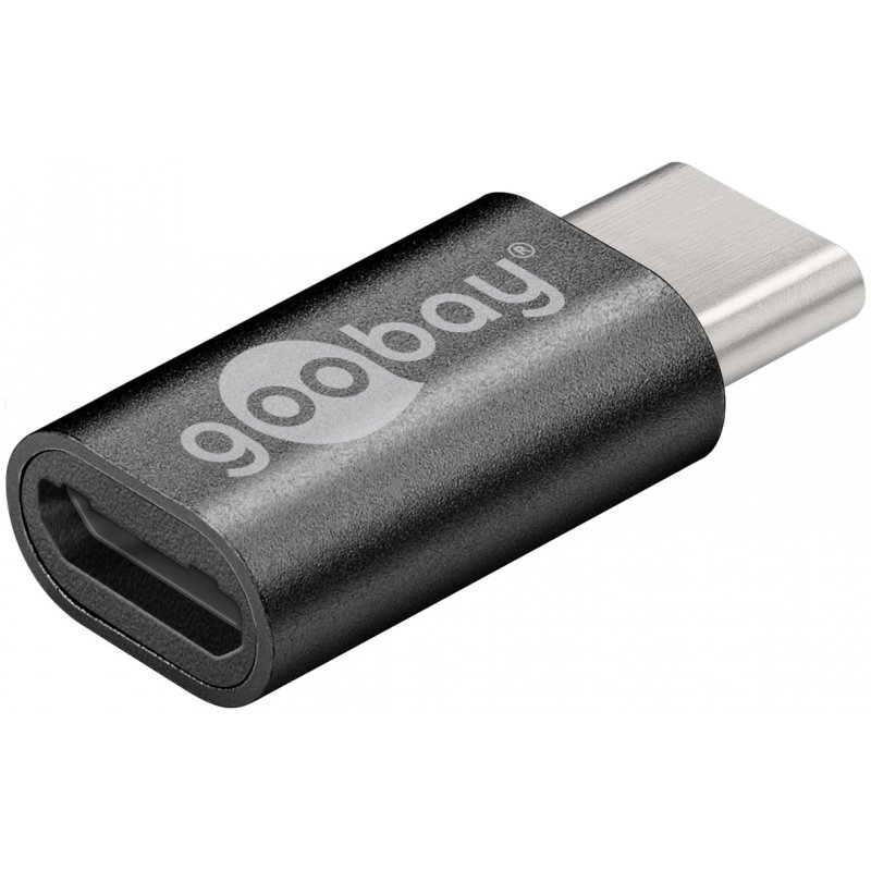 Goobay 51597 changeur de genre de câble USB-C Micro-USB 2.0 Gris