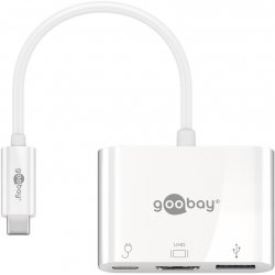 Goobay USB-C Multiport Adapter (HDMI, PD), White