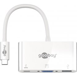 Goobay 62100 notebook dock/port replicator Wired USB 3.2 Gen 1 (3.1 Gen 1) Type-C White