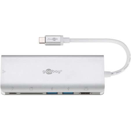 Goobay 76788 station d'accueil USB Type-C Argent