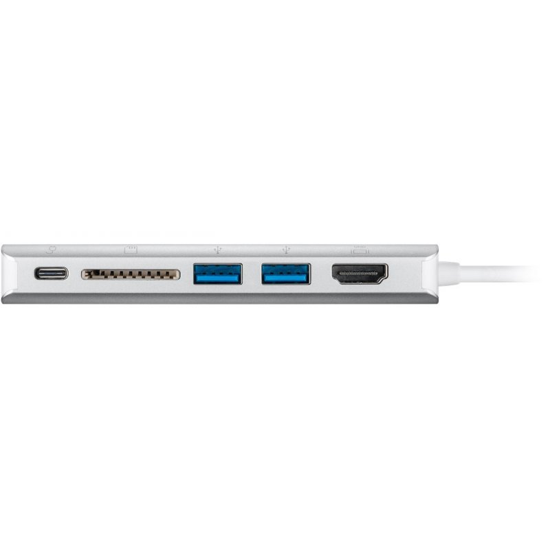 Goobay 76788 station d'accueil USB Type-C Argent