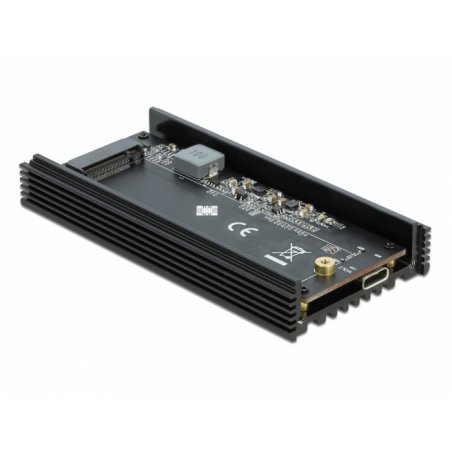 DeLOCK 42000 Boîtier de disques de stockage Noir M.2