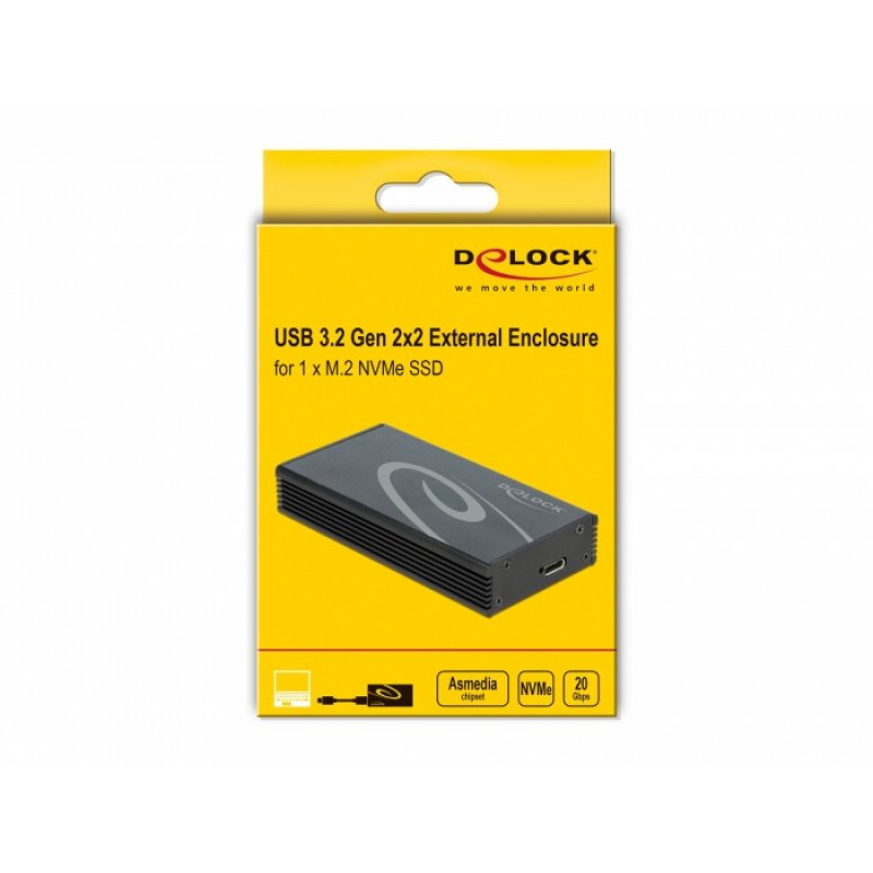 HDD ACC Delock compatible M.2 NVMe to USB-C