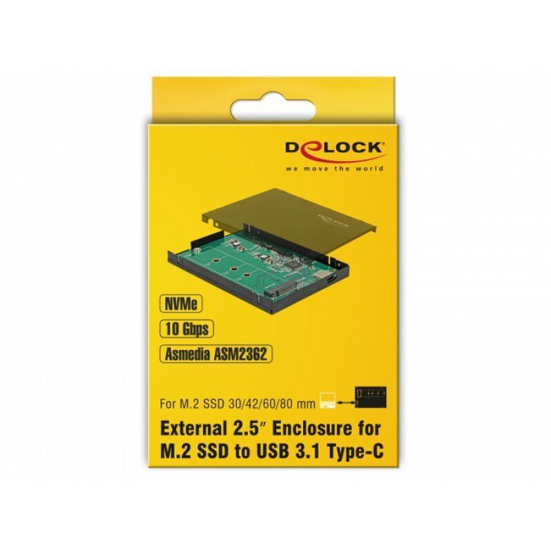 HDD ACC Delock compatible M.2 NVMe ext.
