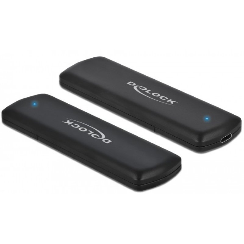 DeLOCK 42615 Boîtier de disques de stockage Enceinte ssd Noir M.2