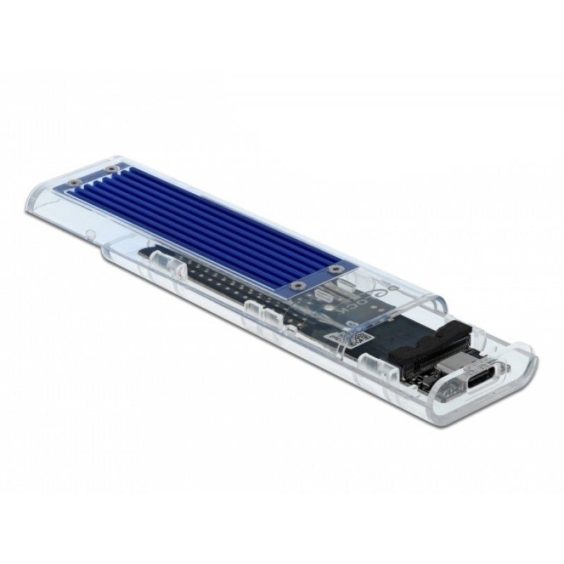 DeLOCK 42620 storage drive enclosure SSD enclosure Blue M.2