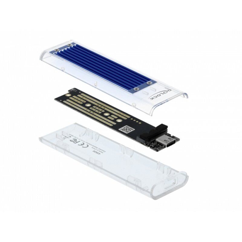 DeLOCK 42620 storage drive enclosure SSD enclosure Blue M.2