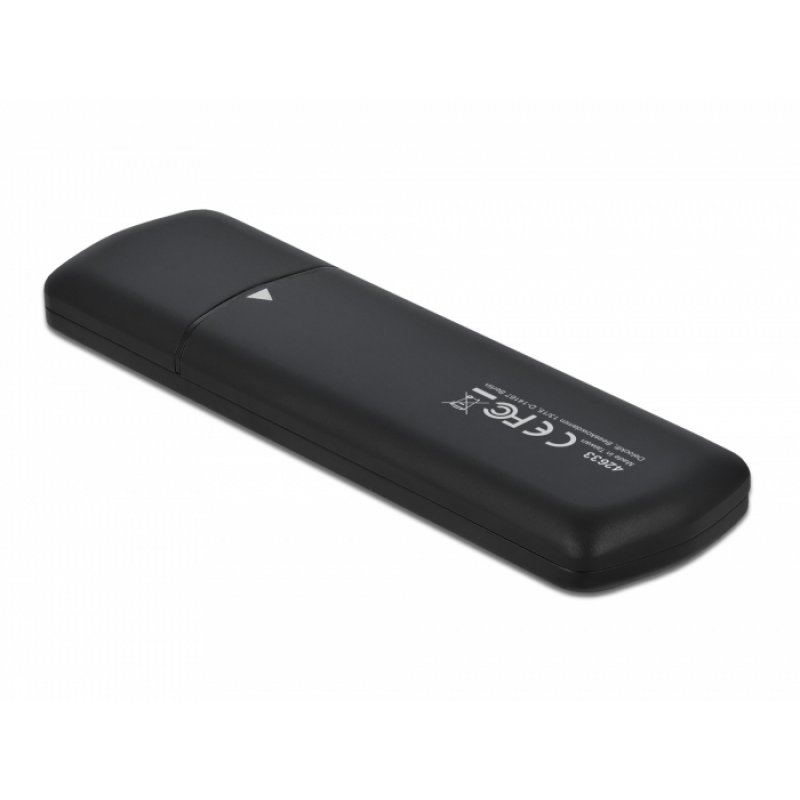 DeLOCK External USB Type-C Combo Enclosure for M.2 NVMe PCIe or SATA SSD