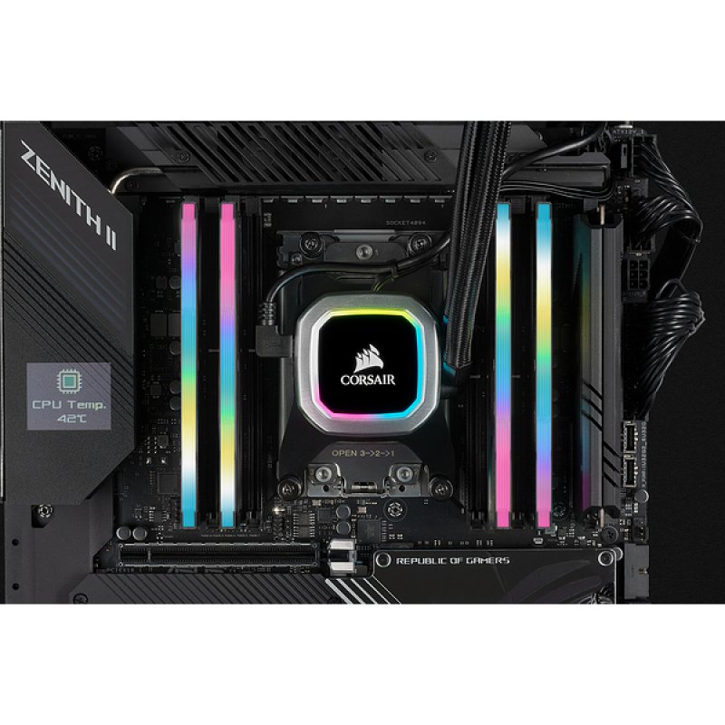 Vengeance RGB PRO SL Series 128 Go (4 x 32 Go) DDR4 3200 MHz CL16 - Noir