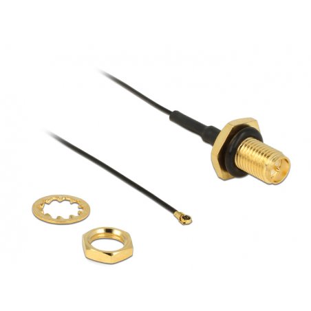 DeLOCK 0.2m, RP-SMA/MHF IV coaxial cable MHF IV / HSC MXHP32