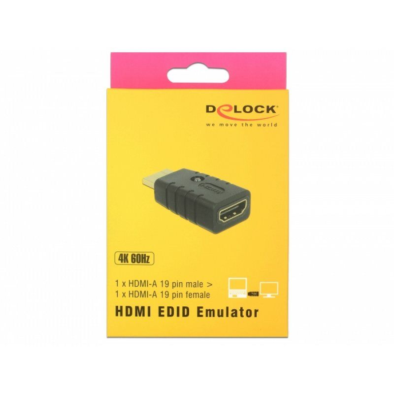 DeLOCK 63320 changeur de genre de câble 1 x HDMI-A 19 pin Noir