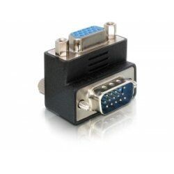 DeLOCK Adapter VGA male/female right angled VGA 15pin Black