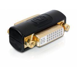 DeLOCK 65225 cable gender changer DVI Black, Gold