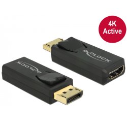 DeLOCK 65573 cable gender changer Displayport 1.2 HDMI Black