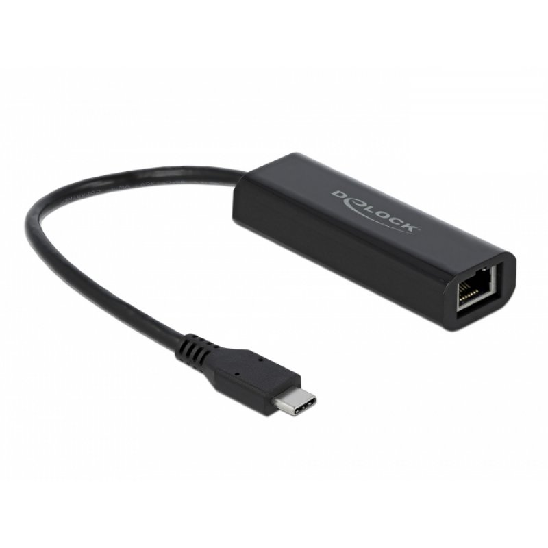 Delock compatible - Netzwerkadapter - USB-C 3.1 Gen 1 / Thunderbolt 3 - 100M/1G/2.5G Gigabit Ethernet