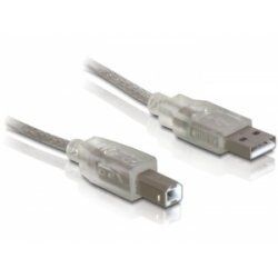 DeLOCK Cable USB 2.0 A-B - 0.5m USB cable USB A USB B Grey