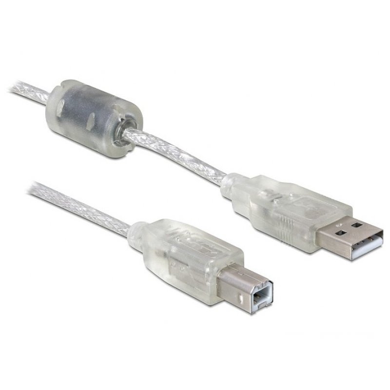 DeLOCK Cable USB 2.0 A-B - 0.5m USB cable USB A USB B Grey