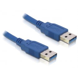 DeLOCK Cable USB 3.0-A male/male USB cable 1.5 m USB A Blue