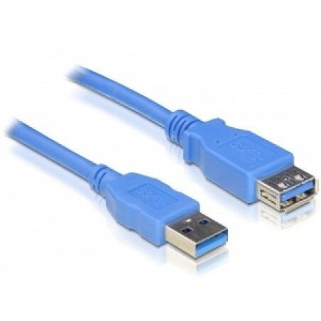 DeLOCK USB 3.0-A M/F - 1m USB cable USB A Blue