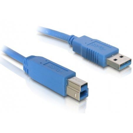 DeLOCK Cable USB3.0 A-B male/male 5m câble USB USB A USB B Bleu