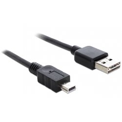 DeLOCK 3m USB 2.0 A - mini USB m/m câble USB USB A Mini-USB B Noir