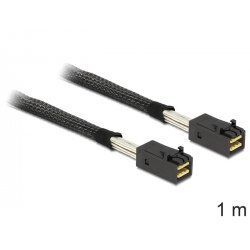 DeLOCK 1m, Mini SAS HD x 4 SFF 8643 Black