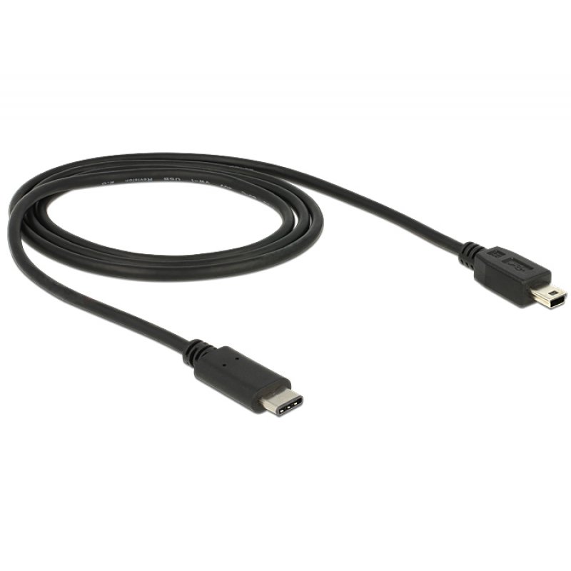 DeLOCK 83603 USB cable 1 m USB 2.0 USB C Mini-USB B Black