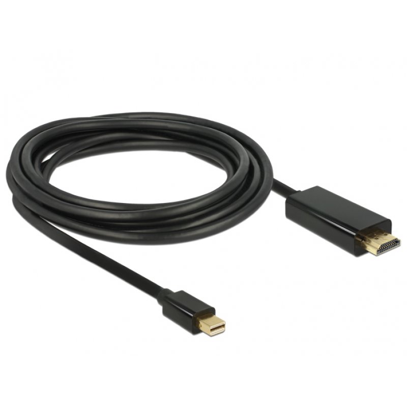 DeLOCK 83700 video cable adapter 3 m HDMI Mini DisplayPort Black