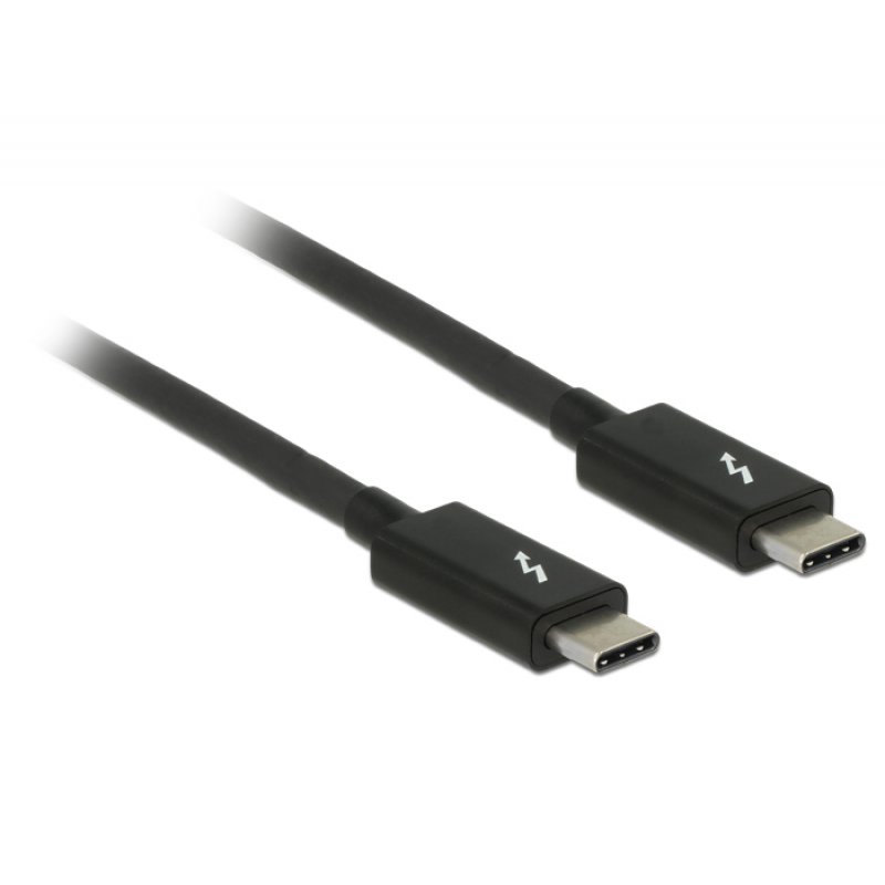 DeLOCK 84845 Thunderbolt cable 1 m 20 Gbit/s Black
