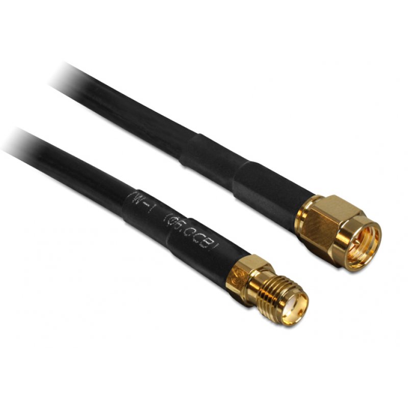 Delock compatible Antennenverlängerungskabel - 10 m - Schwarz