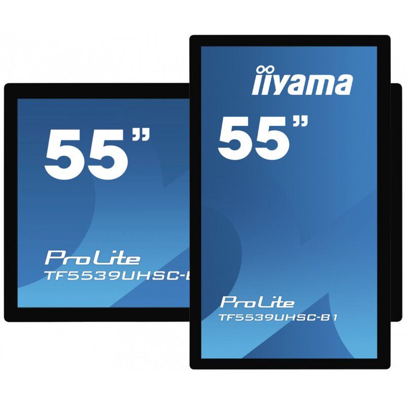 iiyama ProLite TF5539UHSC-B1AG écran plat de PC 139,7 cm (55") 3840 x 2160 pixels 4K Ultra HD LED Écran tactile Multi-