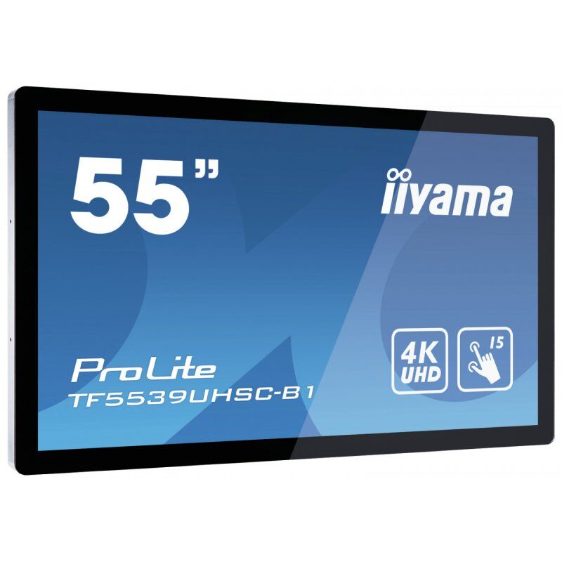 iiyama ProLite TF5539UHSC-B1AG écran plat de PC 139,7 cm (55") 3840 x 2160 pixels 4K Ultra HD LED Écran tactile Multi-