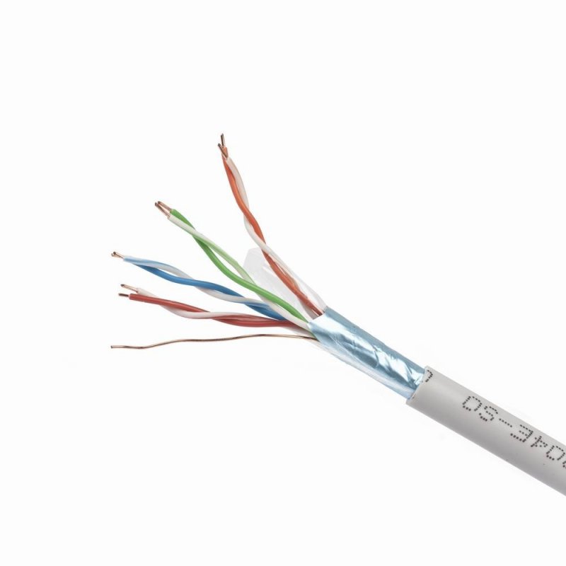 Bobine de câble RJ45 Gembird compatible catégorie 5E Monobrin FTP 100m (Gris)