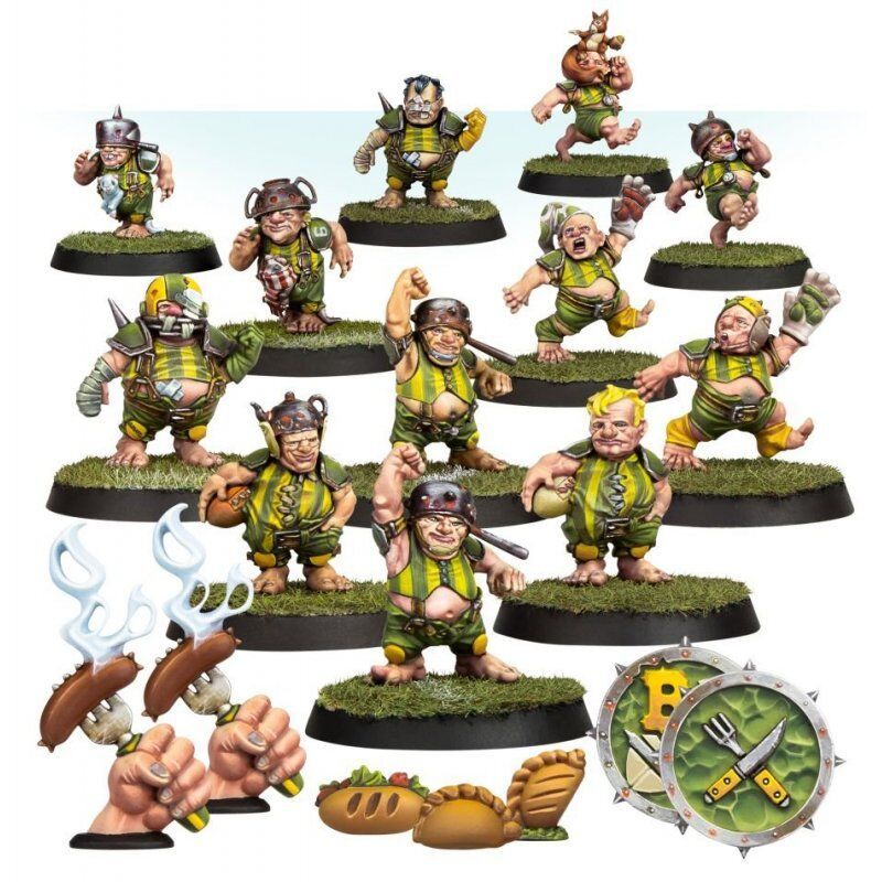 STOCK1 - Games Workshop The Greenfield Grasshuggers - Halfling Blood Bowl Team