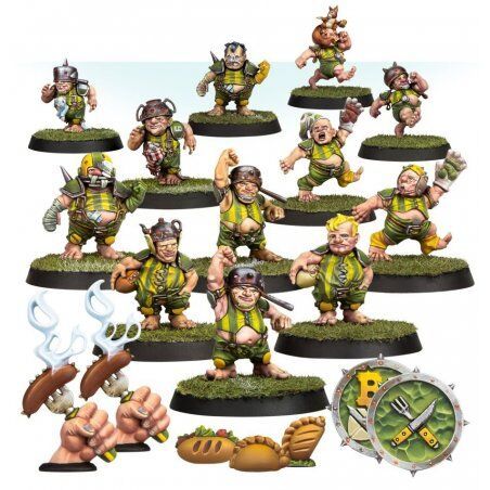 STOCK1 - Games Workshop The Greenfield Grasshuggers - Halfling Blood Bowl Team