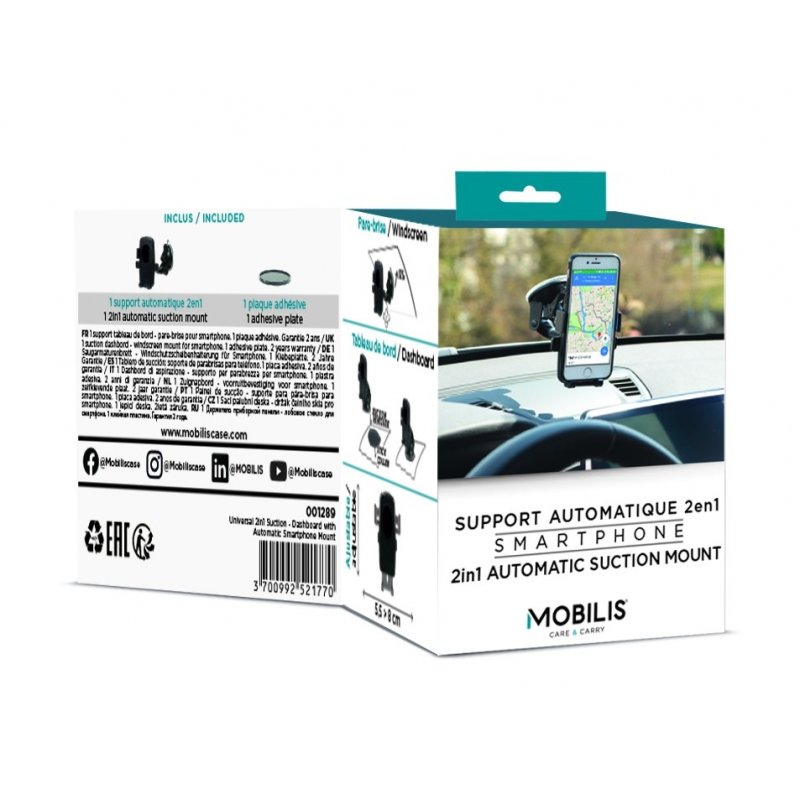 UNIVERSAL 3IN1 SUCTION DASHBOARD - AIRVENT WITH MOUNT