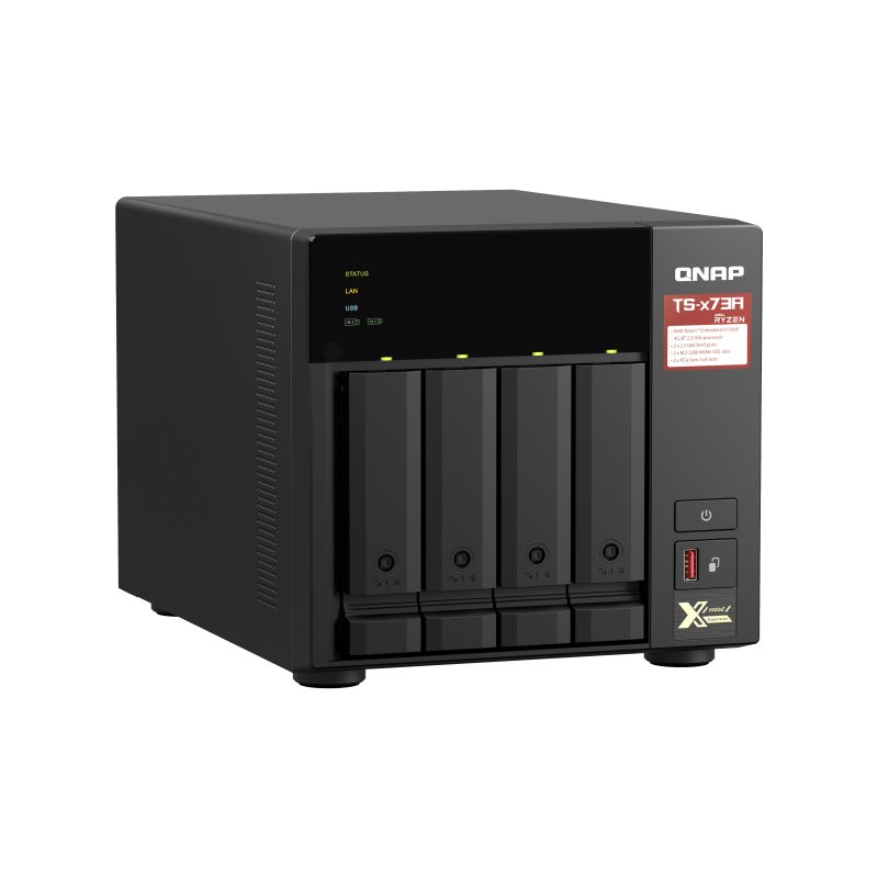 QNAP TS-473A NAS Tower Ethernet LAN Black V1500B