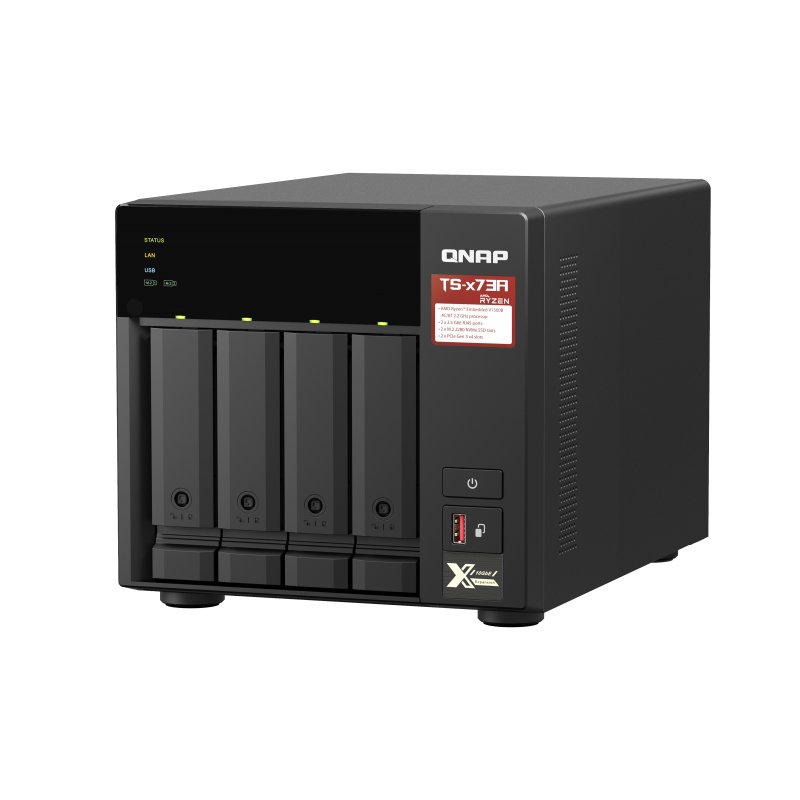QNAP TS-473A NAS Tower Ethernet/LAN Noir V1500B