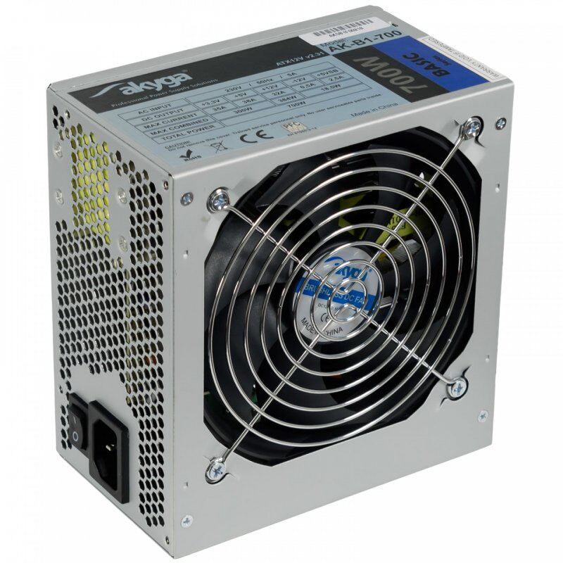 Akyga AK-B1-700 unité d'alimentation d'énergie 700 W 20+4 pin ATX ATX Gris