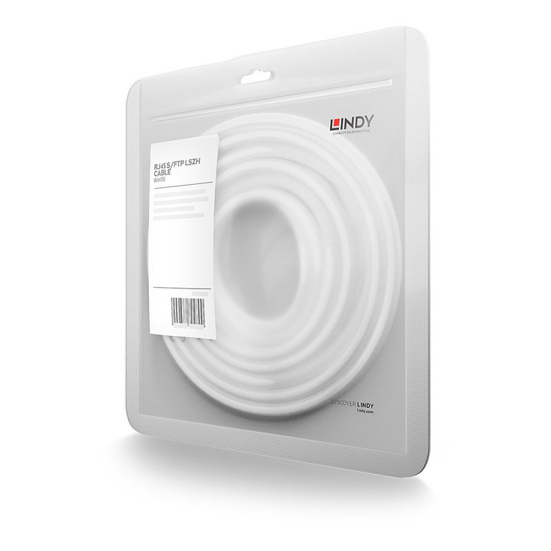 LINDY compatible Patchcable S/FTP LSOH white 15m