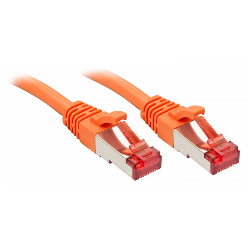 Lindy RJ-45 Cat.6 S/FTP 1m networking cable Orange Cat6 S/FTP (S-STP)