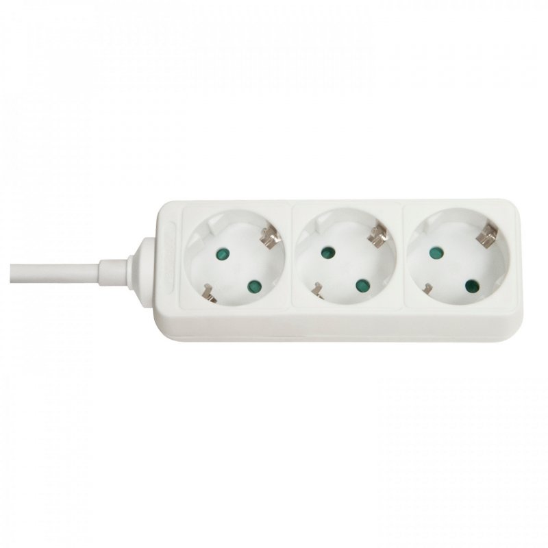 LINDY compatible Mains 3 way gang socket