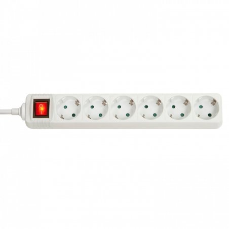 Lindy 73103 power extension 6 AC outlet(s) Indoor White