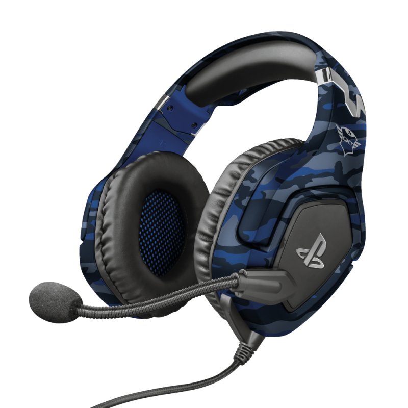 Trust GXT 488 Forze PS4 Casque Avec fil Arceau Jouer Noir, Bleu